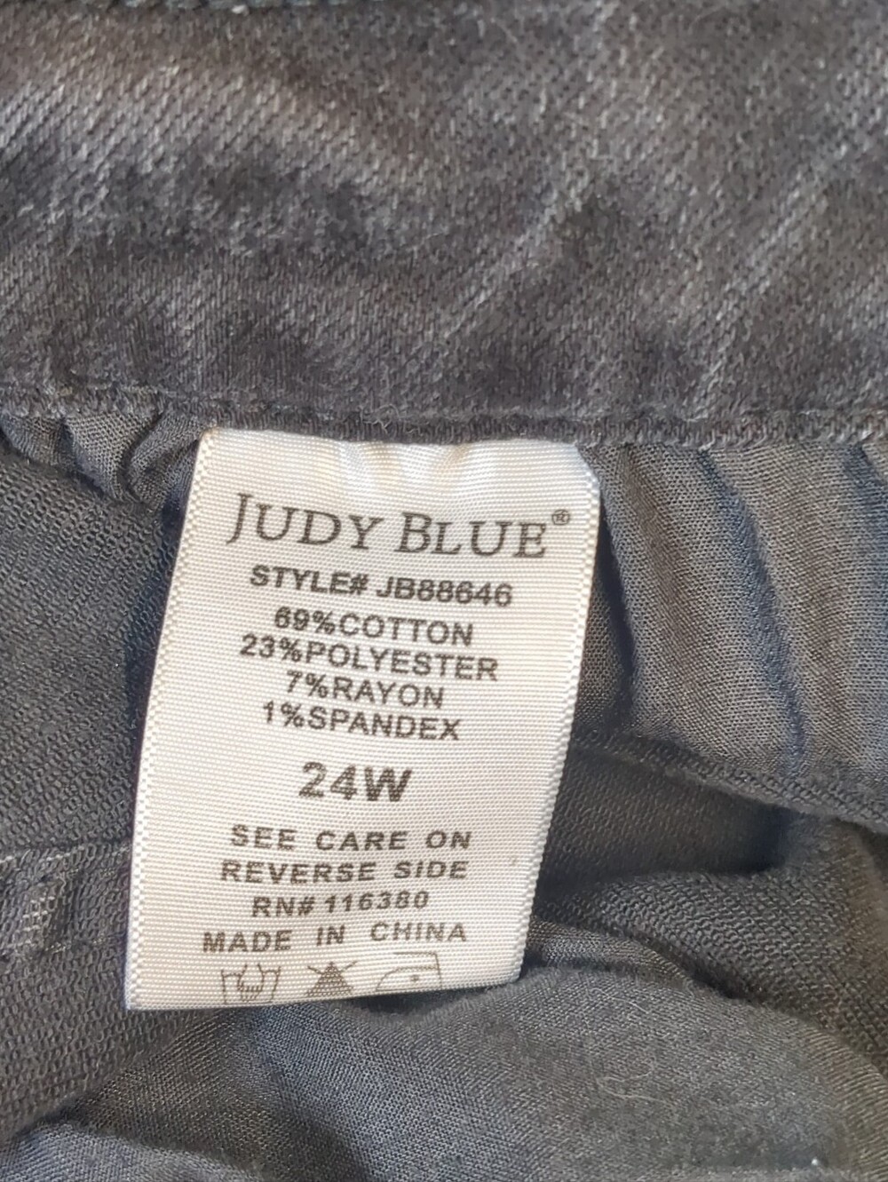 Judy Blue High Rise Wide Leg Jeans Women's Plus Size 24W - Picture 7 of 8
